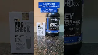 MB Pro Check Healthoxide Whey Protein Lab Test | Is Healthoxide Whey Good? #wheyprotein #mbprocheck