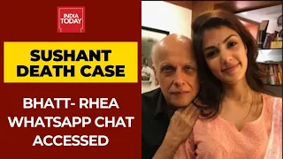 Sushant Death Case: Mahesh Bhatt-Rhea Chakraborty June 8 WhatsApp Chats Accessed By India Today