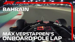 Max Verstappen's Onboard Pole Lap | 2021 Bahrain Grand Prix | Pirelli