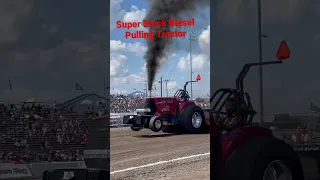 Multi Turbocharged Pulling Tractor rolling coal!! #caseih #diesel