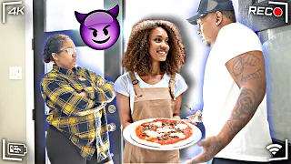 FLIRTY NEIGHBOR COOKED ME FOOD PRANK ON WIFE!!  *SHE PUT ME OUT*