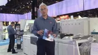 Xerox Color J75 Press @ Print13 with new 2 knife trimmer