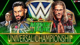 (WWE 2K20) Roman Reigns vs Edge For The Universal Championship Money In The Bank Gameplay