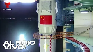 China lanza la nave espacial Shenzhou-15 a su nueva estación espacial | Al Rojo Vivo | Telemundo