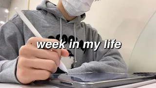 week in my life | Unboxing Apple pencil & iPad case | studying vlog | exhibition of The Mills