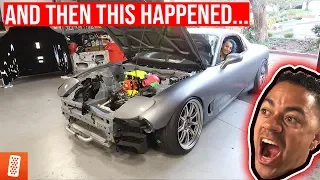 STARTING THE FD RX-7 FOR THE FIRST TIME!!!!