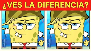 👁 ENCUENTRA la DIFERENCIA - Bob Esponja - ¿Puedes encontrar a tiempo las 10 diferencias?