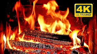 🔥 FIREPLACE Ultra HD 4K. Fireplace with Crackling Fire Sounds. Fireplace Burning. Fire Background