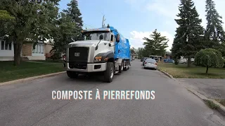 Collecte de Composte | 4K | Poubelle | Montreal | Camion | Ricova | Quebec | Garbage Truck | Canada
