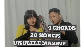 UKULELE MASH-UP USING ONLY 4 CHORDS[20 SONGS] LKR SIBLINGS