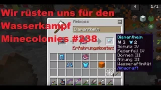 Wir rüsten uns für den Wasserkampf      Minecolonies #238      Lets play Minecraft german/deutsch