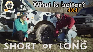 Long vs. short offroad - OFFTOUR 4x4 Jimny vs. Pajero