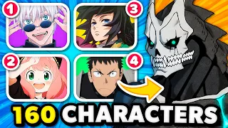 GUESS THE ANIME BY ITS CHARACTERS (Hard - Super Easy) 🕹️