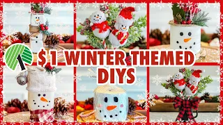 ❄️10 AMAZING WAYS TO DIY Winter Decorations using $1 supplies | Dollar Tree DIY Winter Decor Ideas