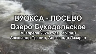 Вуокса - Лосево. Озеро Суходольское. Александр Травин, Александр Лазарев 30 апреля 2024 года арТзаЛ