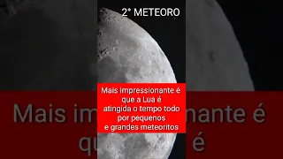 Os efeitos de um meteoro atingindo a lua: imagens impressionantes