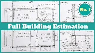 Estimation || Building Estimation and Costing || Estimation and Costing || cost estimation 2023