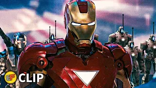 Hammer Drones Attack - Iron Man Saves Peter Parker Scene | Iron Man 2 (2010) Movie Clip HD 4K