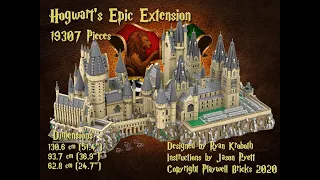 Hogwarts Epic Extension Build Animation - Custom LEGO Harry Potter Design by Ryan Kroboth