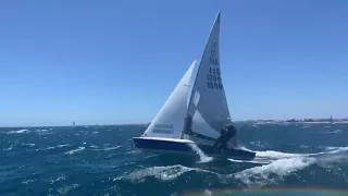 505 Sailing in Fremantle, January 2022 (video clip #1)