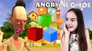 KIZGIN KOMŞUNUN EVİNİN ÖNÜNDE GİZEMLİ RENKLİ KUTULAR?! | ANGRY NEIGHBOR