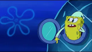 SpongeBob - Larry punches Squidward