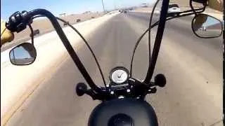 Short ride - 6/12/14 - Harley Sportster 48 - 18" apes