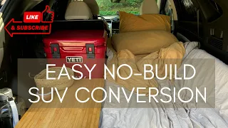 Easy No-Build SUV Camper Conversion | Converts within seconds | 2022 Hyundai Tucson