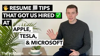 5 Resume Tips That Got Us Hired at Apple, Tesla, and Microsoft - TheTechTwins