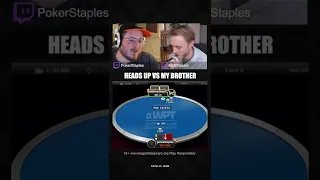 Heads Up vs My Brother | PokerStaples Shorts