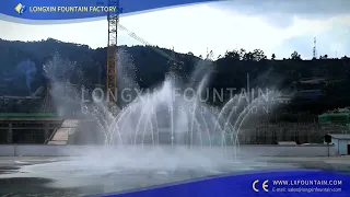 Dry fountain project in Happy Lahu Town, Yunnan--Longxin Music Fountain Factory Supply