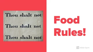 So Many Food Rules!