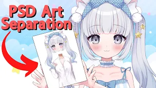 How To Create a 2D vTuber With Live2D | ART PSD LAYER GUIDE