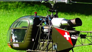 RC Helicopter Paradise Arlberg 2020 Turbine RC Scale LAMA III Switzerland Military Rescue Model