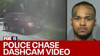 Greenfield police chase dashcam video; man allegedly 'threw urine at officer' | FOX6 News Milwaukee