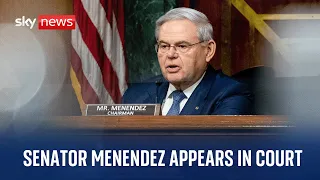 Watch live: US Senator Robert Menendez and his wife appear in court