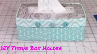 Tissue Box Holder DIY | Easy Beginners Sewing Project