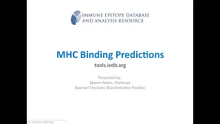 2021 User Workshop – 2.0 & 2.1 – Day 2 Introduction & MHC Binding Predictions