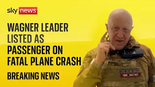 Ten killed in private jet crash - Wagner boss Yevgeny Prigozhin 'on passenger list'