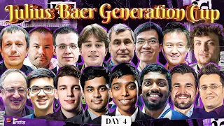 Julius Baer Generation Cup | Day 4 | Carlsen, Anish Pragg, Arjun, Adhiban + Special 1 million launch