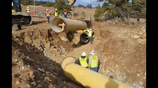 Final pipe installation on the Southern Water Supply Project II