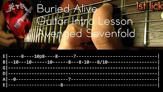 Buried Alive Guitar Intro Lesson - Avenged Sevenfold (with tabs)