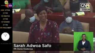 I was present in Parliament on Tuesday – Adwoa Safo rubbishes impersonation claims