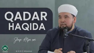 📹 Qadar haqida | Shayx Alijon qori →video Material #AlQuranuz #Shayx_Alijon_qori_sahifasidan_olindi