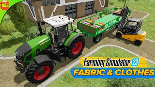 Making Fabrics and Clothes! Selling Clothes | Farming Simulator 23 Early Access