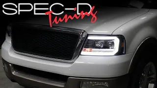 SPECDTUNING INSTALLATION VIDEO: 2004-2008 FORD F150 PROJECTOR HEADLIGHTS