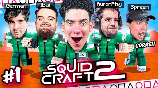 MI PRIMER DIA EN LOS SQUID CRAFT 2 DE MINECRAFT !! TORNEO DE 100.000 DOLARES | TheDonato