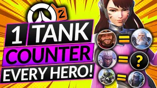 1 TANK COUNTER PICK for EVERY HERO - This DOUBLES Your Rank - Overwatch 2 Guide