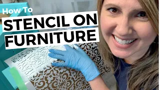 How To Stencil On Furniture