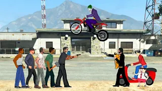 Jhon Wick vs GTA Team vs Joker - fight scene animations - Draw Cartoons2